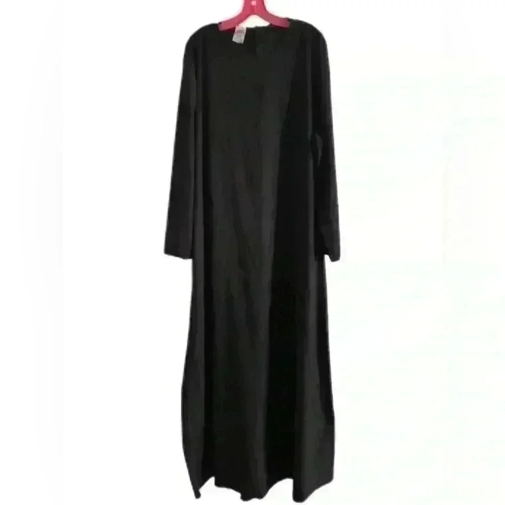SPIRIT HALLOWEEN COSTUME BASIC BLACK GOWN MENS LARGE - Picture 1 of 12